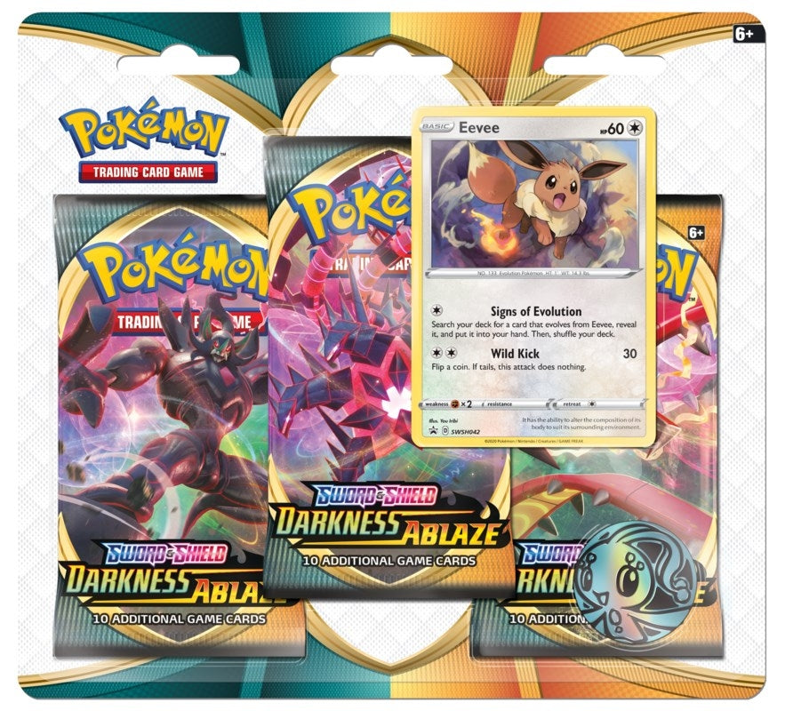 Image for Darkness Ablaze 3 Pack Blister [Eevee] (SWSH03)