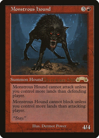 Image for Monstrous Hound (3) [Prerelease Cards]