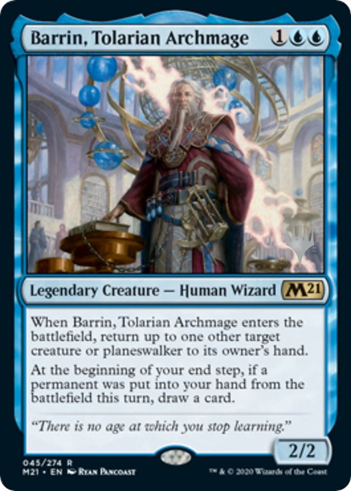 Image for Barrin, Tolarian Archmage (45) [Promo Pack: Core Set 2021]