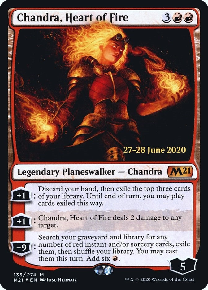 Image for Chandra, Heart of Fire (135) [Prerelease Cards]