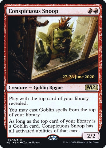Image for Conspicuous Snoop (139) [Prerelease Cards]