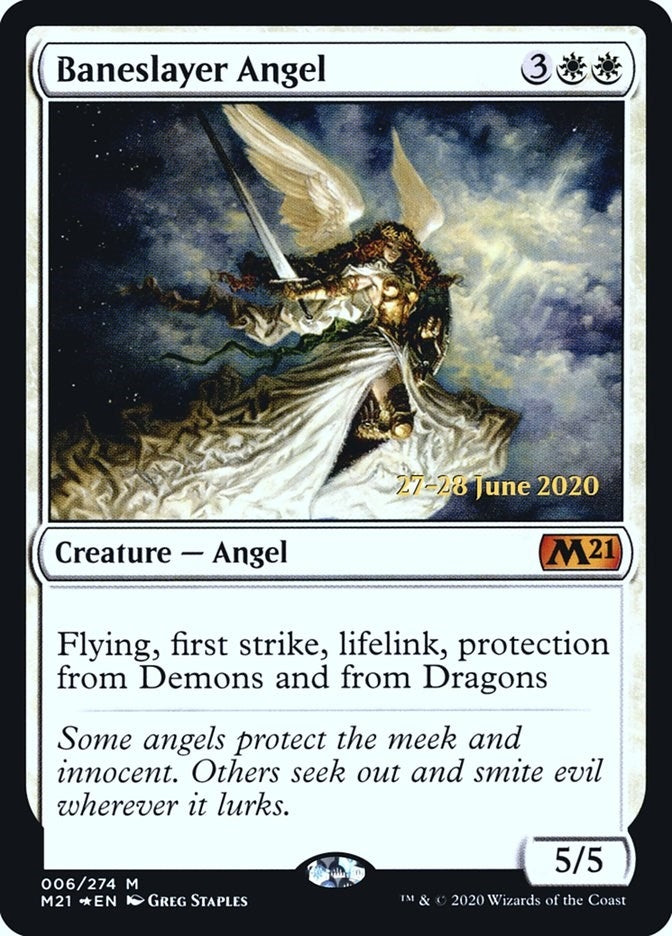 Image for Baneslayer Angel (6) [Prerelease Cards]