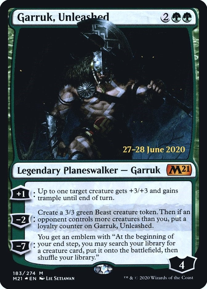 Image for Garruk, Unleashed (183) [Prerelease Cards]