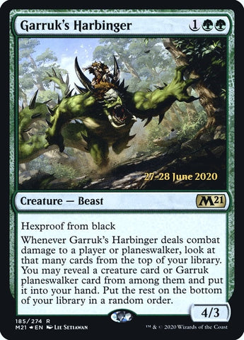 Image for Garruk's Harbinger (185) [Prerelease Cards]
