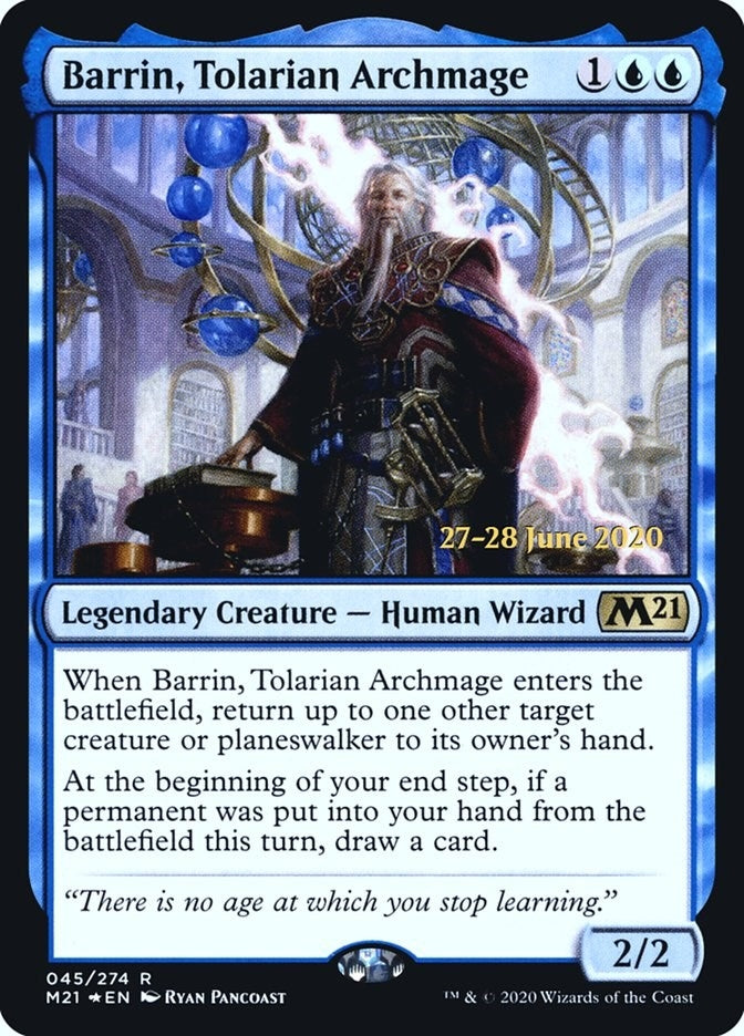 Image for Barrin, Tolarian Archmage (45) [Prerelease Cards]