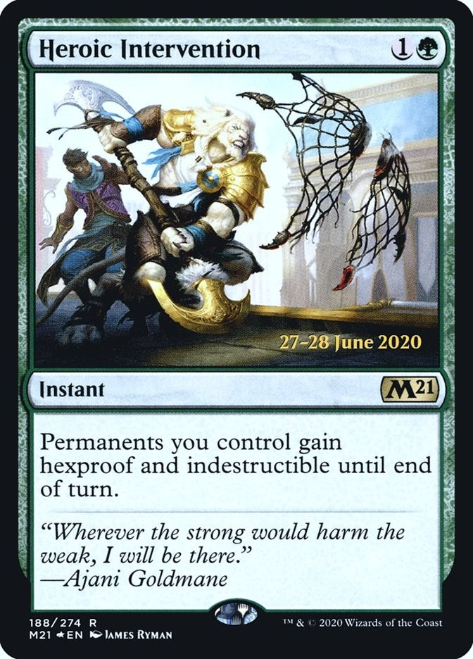 Image for Heroic Intervention (M21) (188) [Prerelease Cards]
