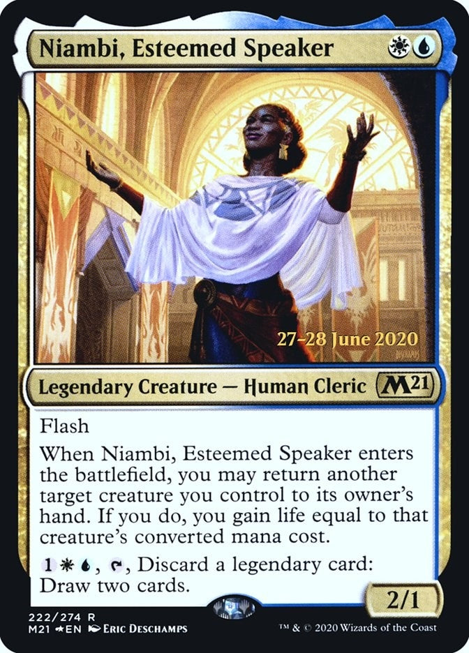 Image for Niambi, Esteemed Speaker (222) [Prerelease Cards]