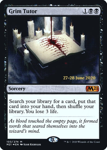 Image for Grim Tutor (103) [Prerelease Cards]