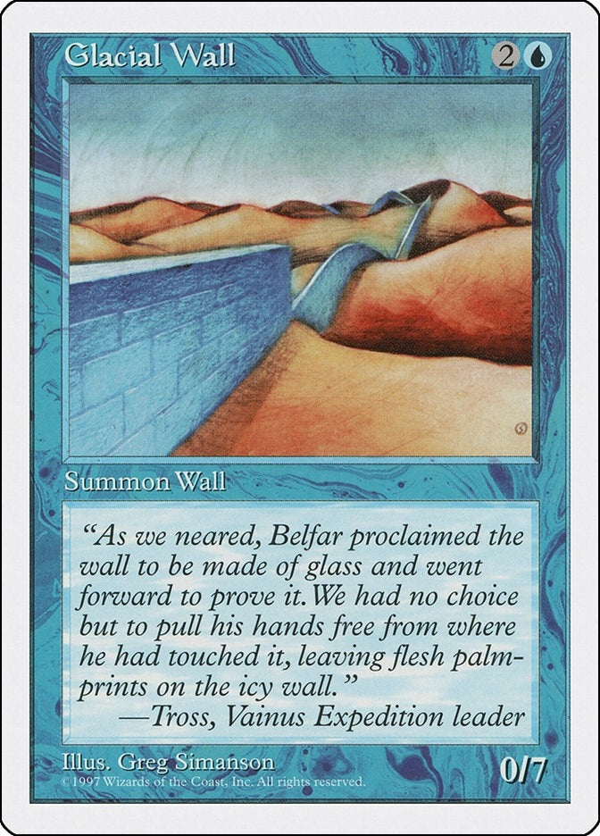 Image for Glacial Wall [Fifth Edition]