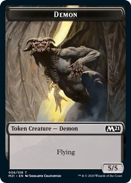Image for Demon // Pirate Double-sided Token (6) [Core Set 2021]