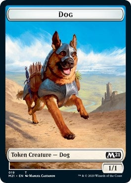 Image for Dog // Weird Double-sided Token (19) [Core Set 2021]