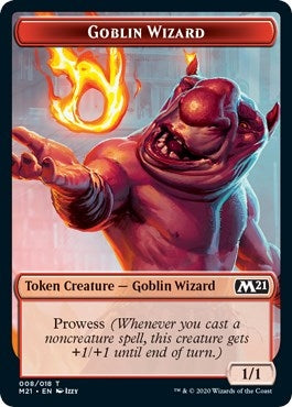 Image for Goblin Wizard // Weird Double-sided Token (8) [Core Set 2021]