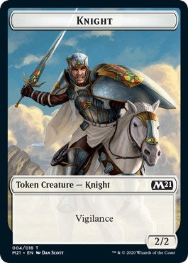 Image for Knight // Pirate Double-sided Token (4) [Core Set 2021]