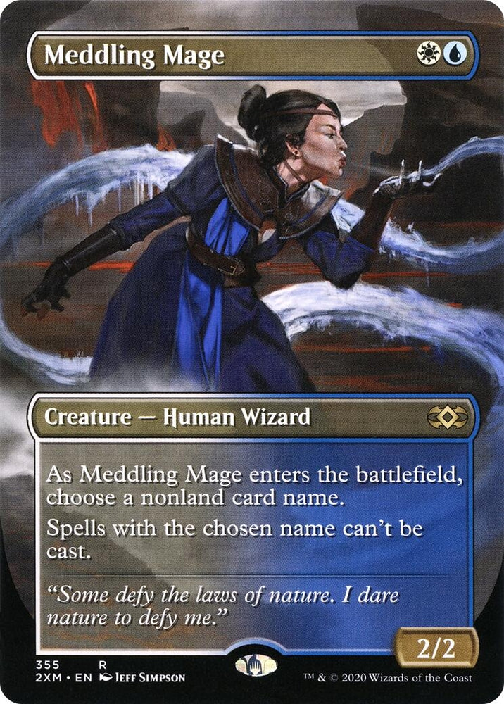 Image for Meddling Mage (Borderless) (355) [Double Masters]
