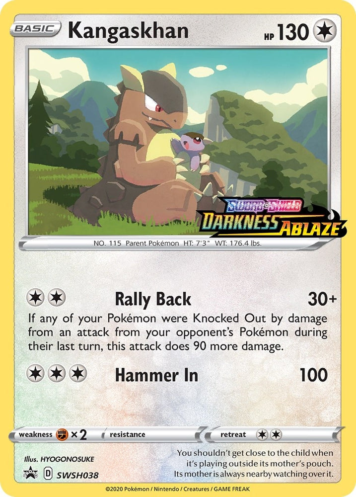Image for Kangaskhan - SWSH038 (Prerelease) (SWSH038) [SWSH: Sword & Shield Promo Cards]