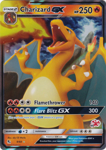 Image for Charizard GX - 9/68 (#60 Charizard Stamped) (009/068) - Pokemon