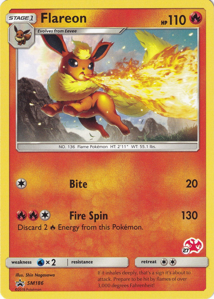 Image for Flareon - SM186 (#27 Charizard Stamped) (SM186) - Pokemon
