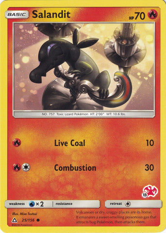 Image for Salandit - 25/156 (#13 Charizard Stamped) (025/156) - Pokemon