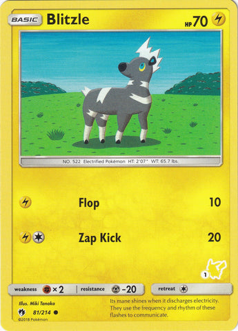 Image for Blitzle - 81/214 (#1 Pikachu Stamped) (081/214) - Pokemon