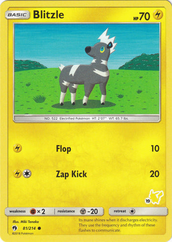 Image for Blitzle - 81/214 (#19 Pikachu Stamped) (081/214) - Pokemon