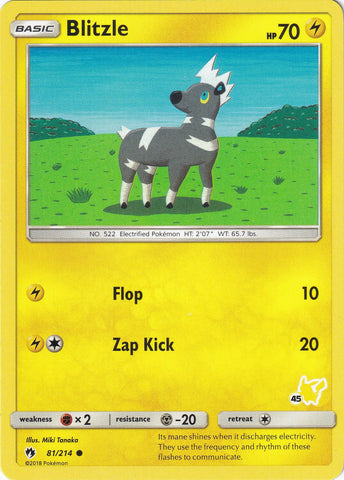 Image for Blitzle - 81/214 (#45 Pikachu Stamped) (081/214) - Pokemon