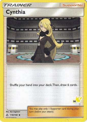 Image for Cynthia - 119/156 (#50 Pikachu Stamped) (119/156) - Pokemon