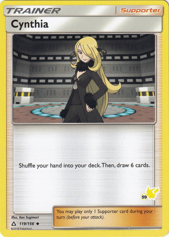 Image for Cynthia - 119/156 (#59 Pikachu Stamped) (119/156) - Pokemon