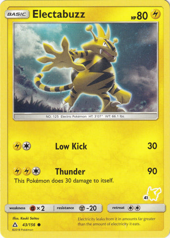 Image for Electabuzz - 43/156 (#41 Pikachu Stamped) (043/156) - Pokemon