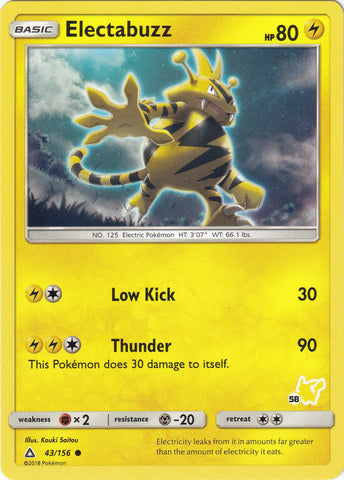 Image for Electabuzz - 43/156 (#58 Pikachu Stamped) (043/156) - Pokemon