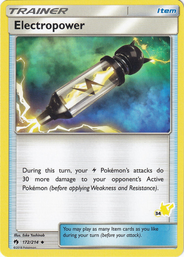 Image for Electropower - 172/214 (#34 Pikachu Stamped) (172/214) - Pokemon