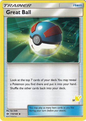 Image for Great Ball - 119/149 (#57 Pikachu Stamped) (119/149) - Pokemon
