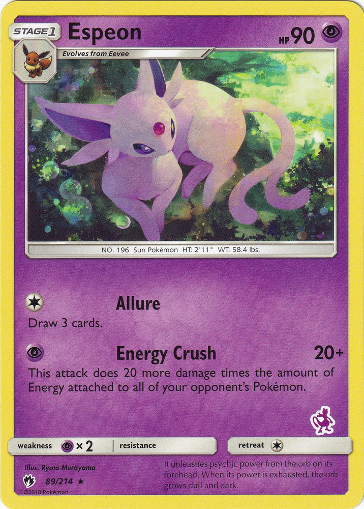 Image for Espeon - 89/214 (Mewtwo Stamped) (089/214) - Pokemon