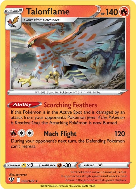 Image for Talonflame (032/189) - Pokemon