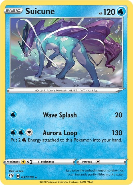 Image for Suicune (037/189) [SWSH03: Darkness Ablaze]