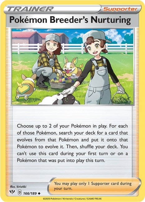 Image for Pokemon Breeder's Nurturing (166/189) (SWSH03)