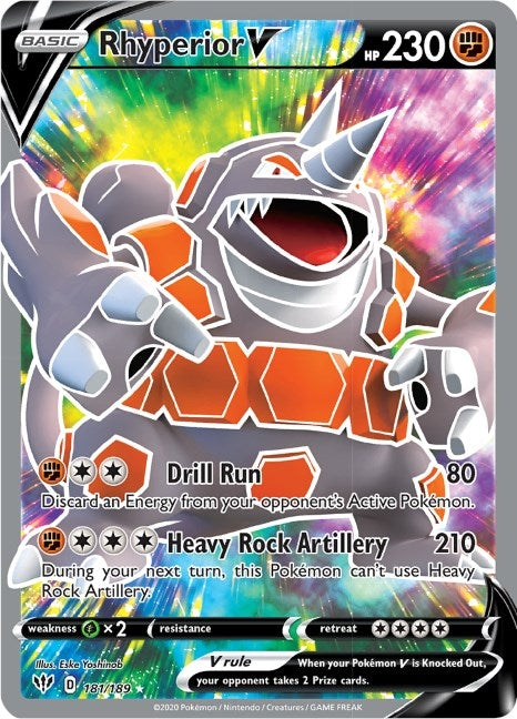 Image for Rhyperior V (Full Art) (181/189) (SWSH03)