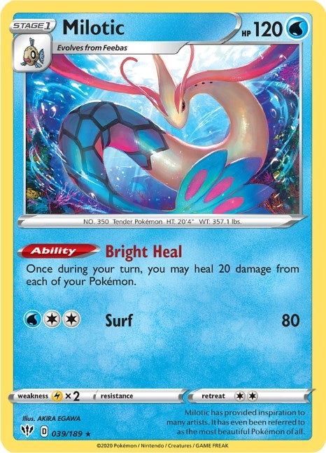 Image for Milotic (039/189) (SWSH03)