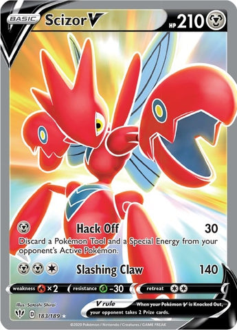 Image for Scizor V (Full Art) (183/189) (SWSH03)