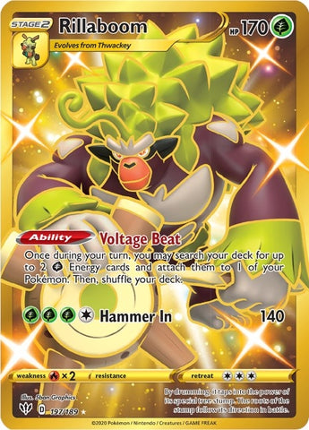 Image for Rillaboom (Secret) (197/189) - Pokemon