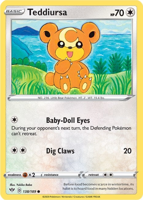 Image for Teddiursa (138/189) - Pokemon