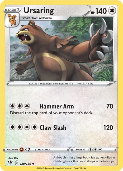 Image for Ursaring (139/189) (SWSH03)