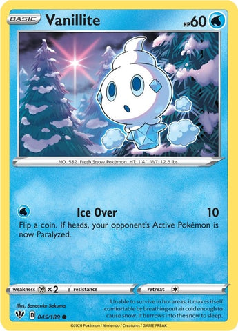Image for Vanillite (045/189) - Pokemon