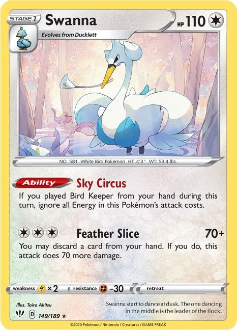 Image for Swanna (149/189) - Pokemon
