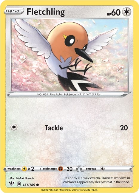 Image for Fletchling (151/189) (SWSH03)