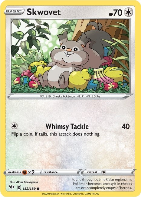 Image for Skwovet (152/189) - Pokemon
