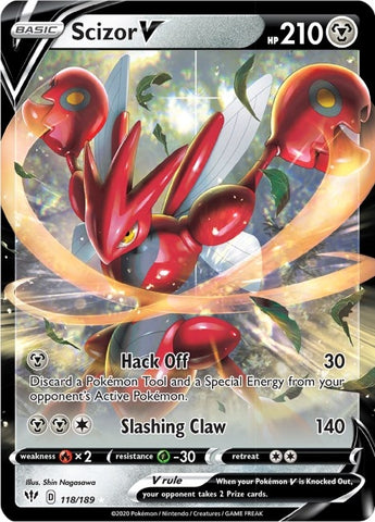 Image for Scizor V (118/189) (SWSH03)
