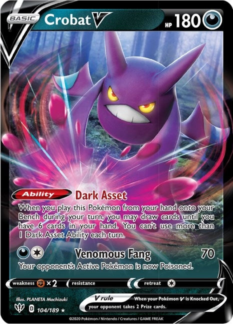 Image for Crobat V (104/189) (SWSH03)
