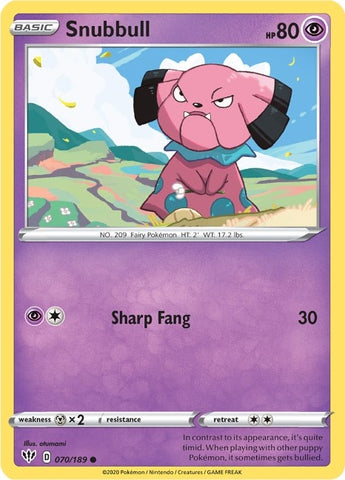 Image for Snubbull (070/189) - Pokemon