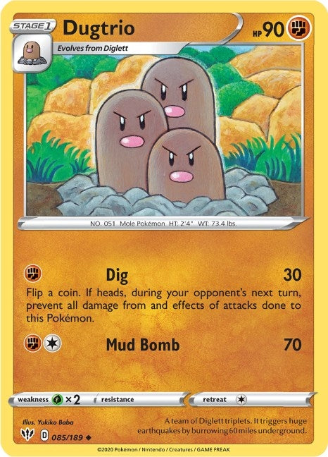 Image for Dugtrio (085/189) (SWSH03)