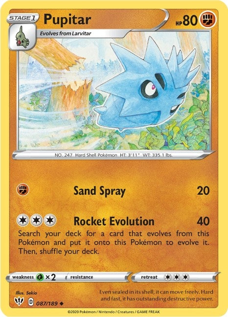Image for Pupitar (087/189) - Pokemon